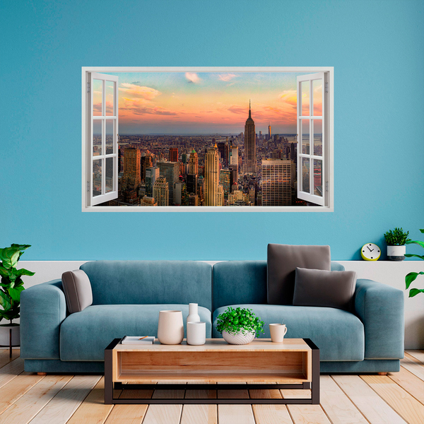 Wall Stickers: Panorama skyline of New York