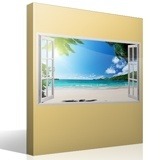 Wall Stickers: Panoramic view of the beach, Wallis Island 4