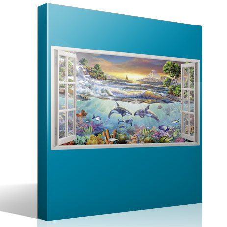 Wall Stickers: Panoramic Sea bottom