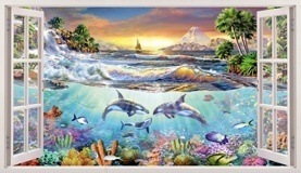 Wall Stickers: Panoramic Sea bottom 5