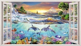 Wall Stickers: Panoramic Sea bottom 5