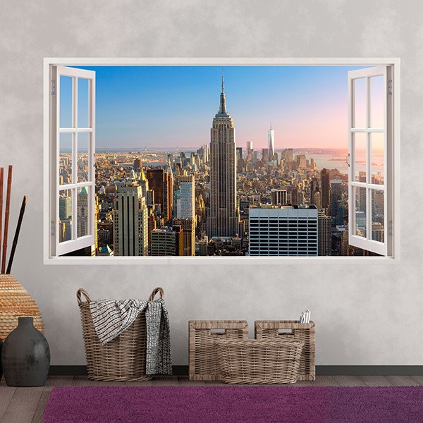 Wall Stickers: Flying to the Empire State Building