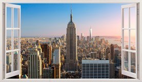 Wall Stickers: Flying to the Empire State Building 5