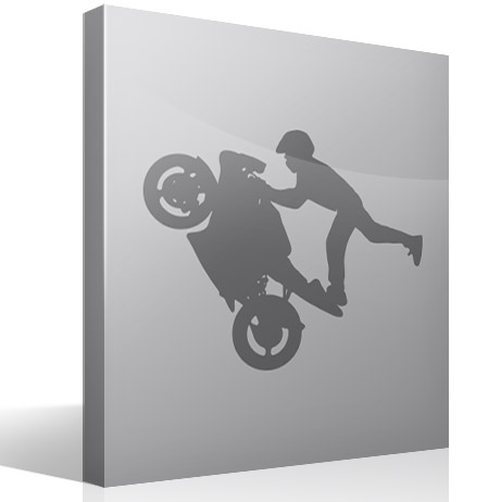 Wall Stickers: Acrobatics with the motorbike