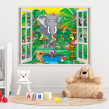 Stickers for Kids: Window The jungle 5