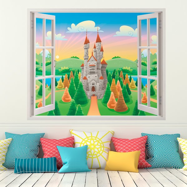 Stickers for Kids: Castle window of the sun