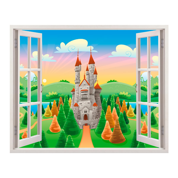 Stickers for Kids: Castle window of the sun