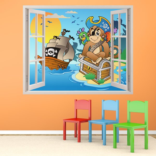 Stickers for Kids: Window The monkey