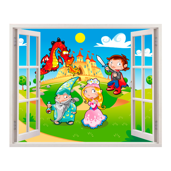 Stickers for Kids: Window The dragon