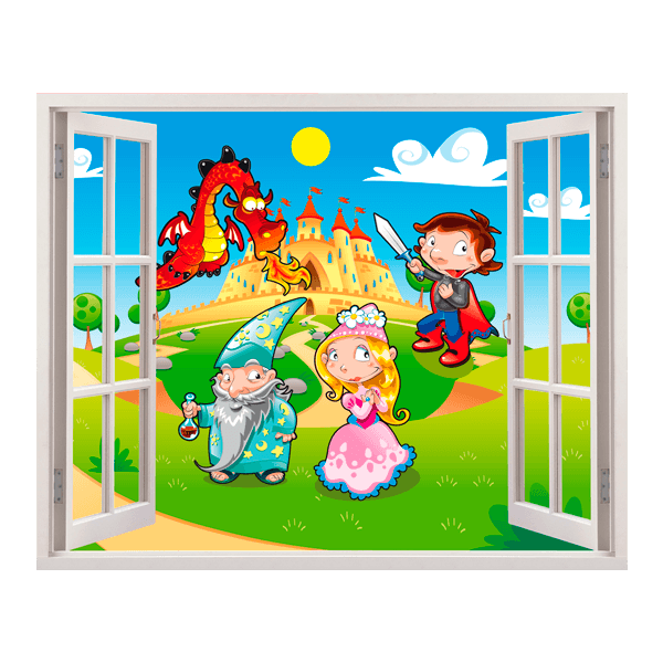 Stickers for Kids: Window The dragon 0