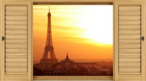Wall Stickers: Dawn Eiffel Tower 4