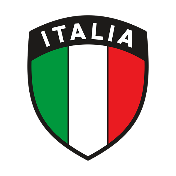 Car & Motorbike Stickers: Italy Coat of Arms 0