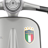 Car & Motorbike Stickers: Italy Football Coat of Arms White 3
