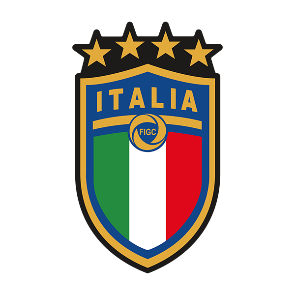 Car & Motorbike Stickers: Italy Football Coat of Arms Black