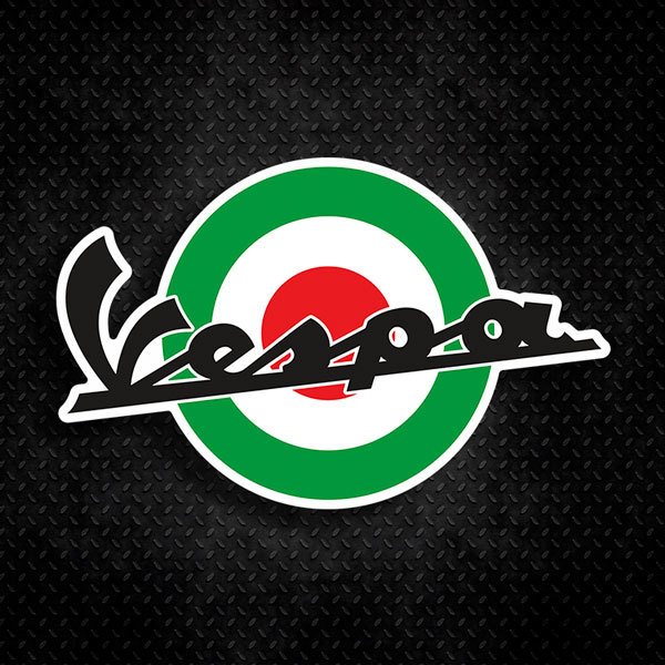 Car & Motorbike Stickers: Vespa Green Circle