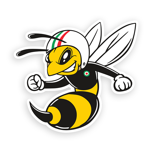 Car & Motorbike Stickers: Vespa Piaggio Bee