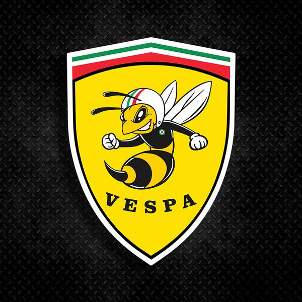 Car & Motorbike Stickers: Vespa Bee Shield