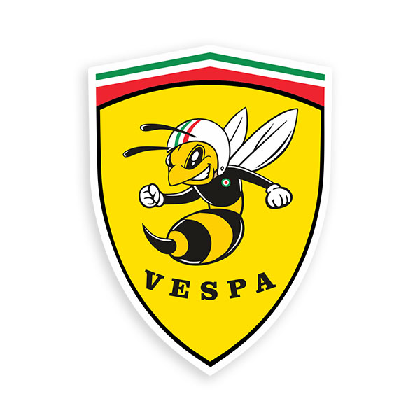 Car & Motorbike Stickers: Vespa Bee Shield