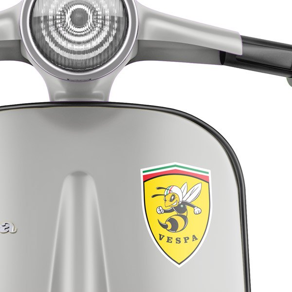 Car & Motorbike Stickers: Vespa Bee Shield