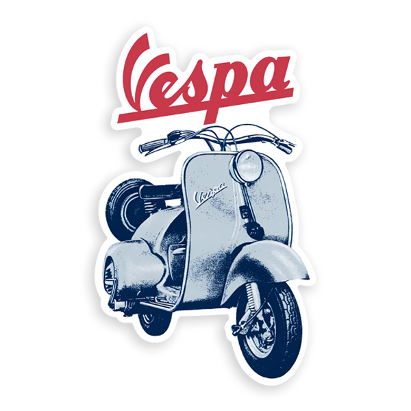Car & Motorbike Stickers: Vespa Vintage
