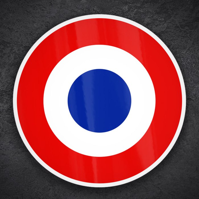Car & Motorbike Stickers: French Roundel Aviation Style