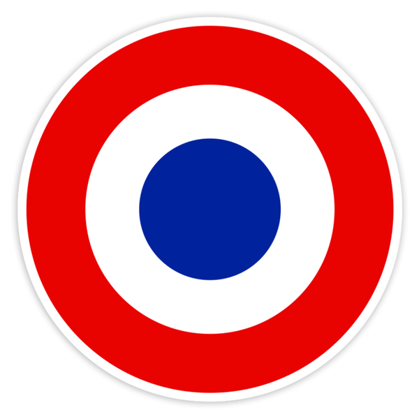 Car & Motorbike Stickers: French Roundel Aviation Style