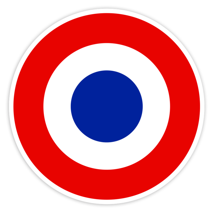 Car & Motorbike Stickers: French Roundel Aviation Style