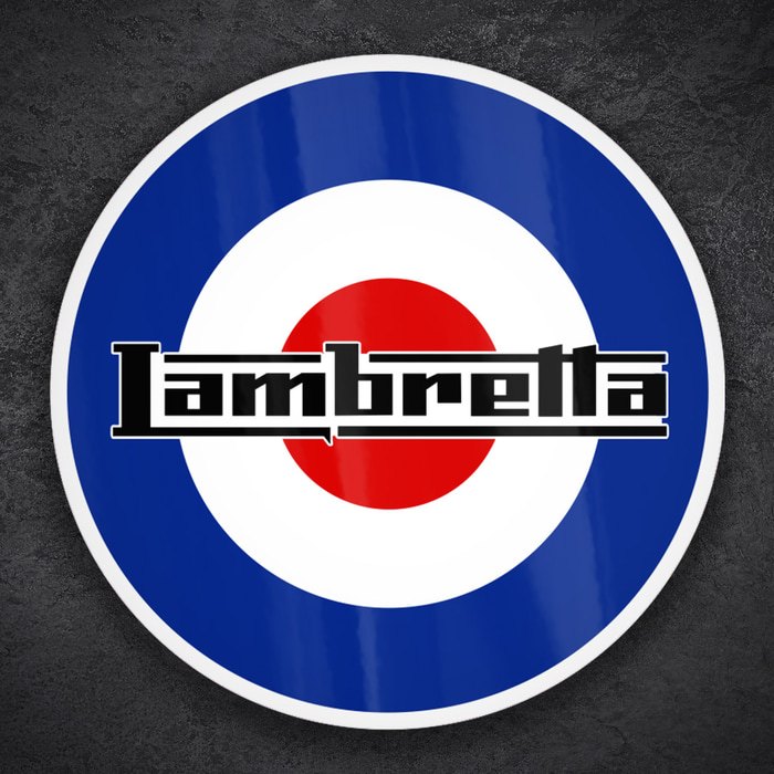 Car & Motorbike Stickers: Lambretta on RAF Mod Roundel