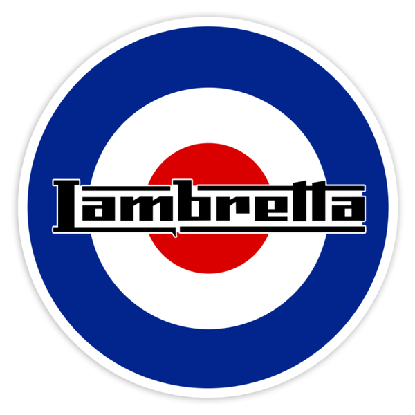 Car & Motorbike Stickers: Lambretta on RAF Mod Roundel