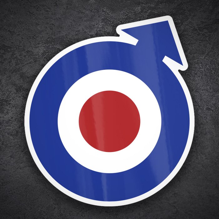 Car & Motorbike Stickers: Mod Logo RAF Style