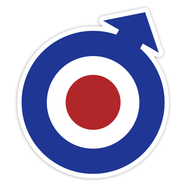 Car & Motorbike Stickers: Mod Logo RAF Style