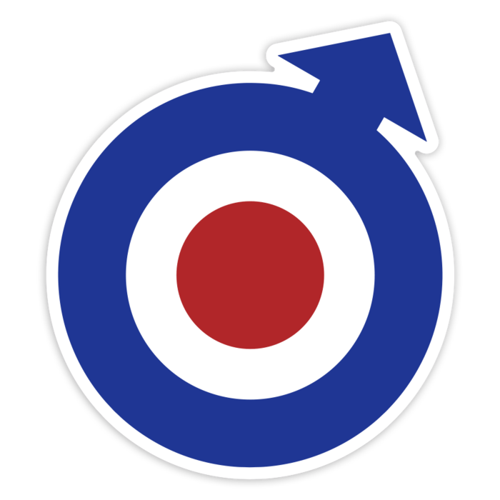 Car & Motorbike Stickers: Mod Logo RAF Style
