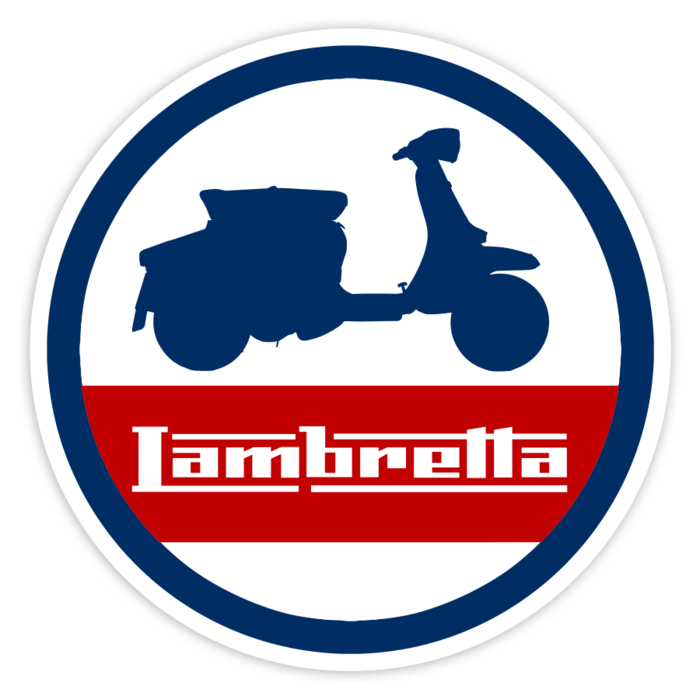 Car & Motorbike Stickers: Classic Lambretta Profile