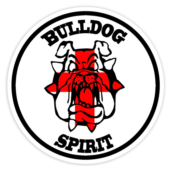 Car & Motorbike Stickers: Bulldog Spirit with St. George Flag