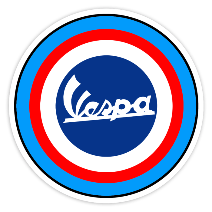 Car & Motorbike Stickers: Vespa Mod Symbol