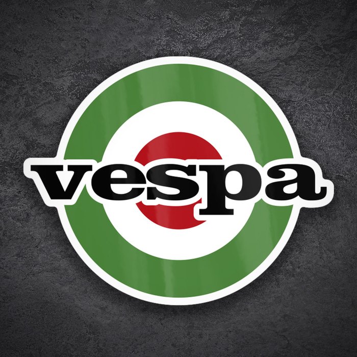 Car & Motorbike Stickers: Vespa Italian Mod Emblem