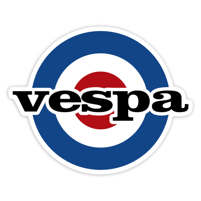 Car & Motorbike Stickers: Classic Vespa Mod RAF Emblem