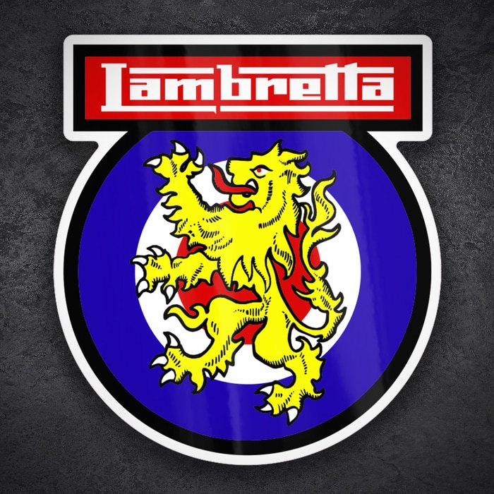 Car & Motorbike Stickers: Lambretta Heraldic Lion Crest