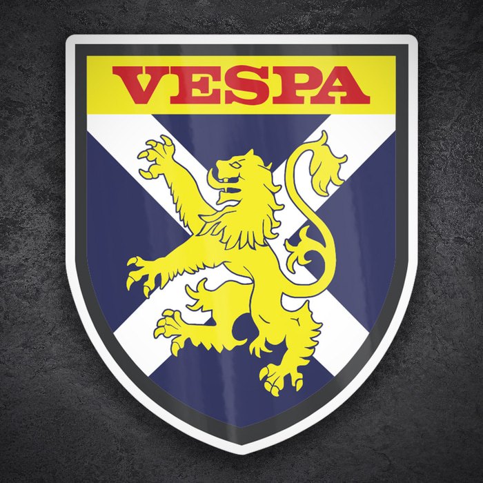 Car & Motorbike Stickers: Vespa Scottish Lion and Saint Andrew