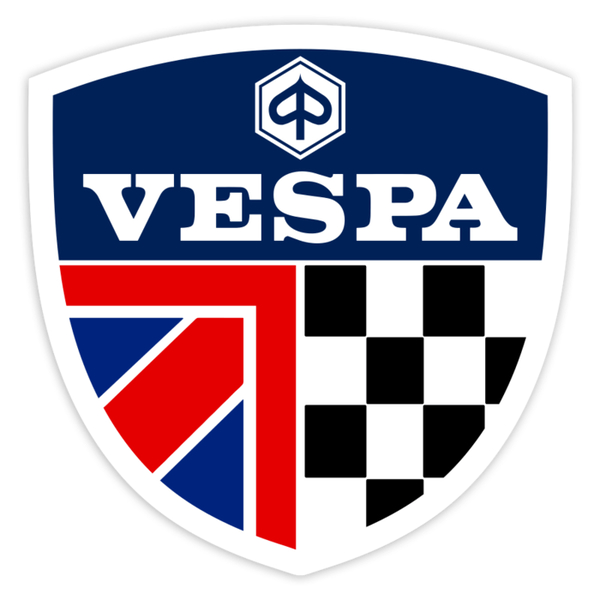 Car & Motorbike Stickers: Vespa UK Racing Emblem