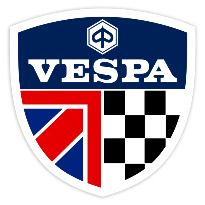 Car & Motorbike Stickers: Vespa UK Racing Emblem