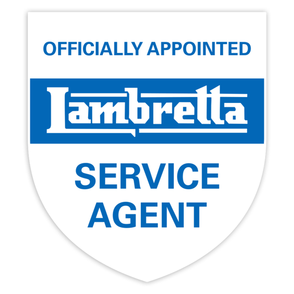 Car & Motorbike Stickers: Lambretta Official Service Agent Emblem