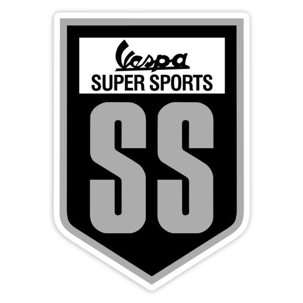 Car & Motorbike Stickers: Vespa Super Sports SS badge