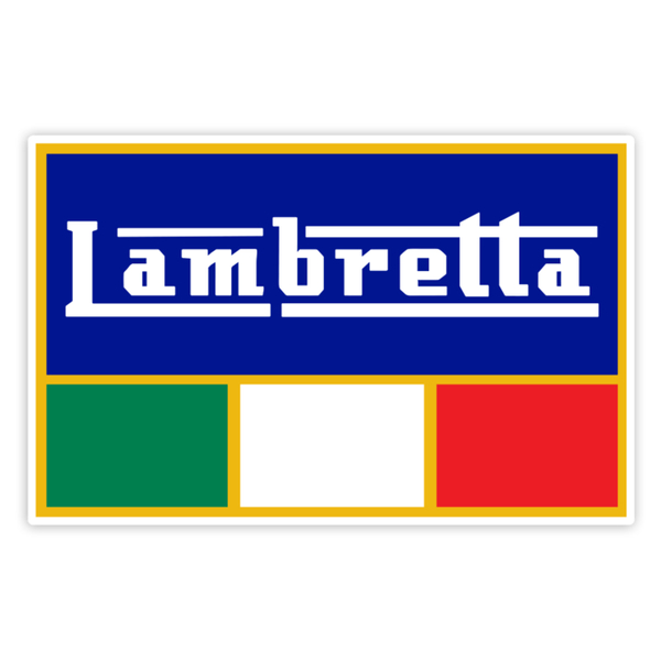 Car & Motorbike Stickers: Classic Lambretta Emblem Italy
