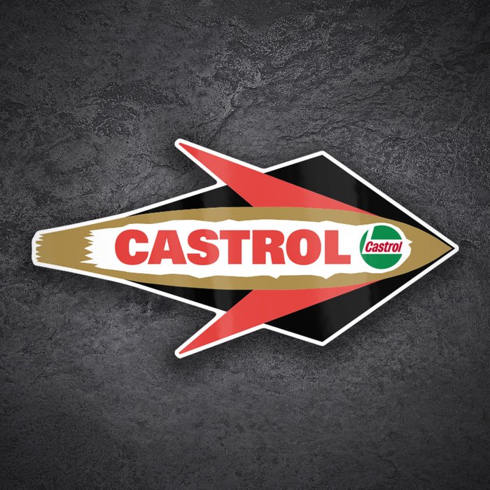 Car & Motorbike Stickers: Castrol Arrow Right Retro Emblem