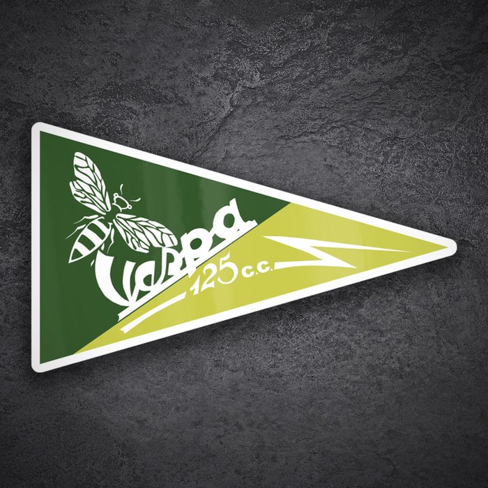Car & Motorbike Stickers: Vespa 125cc Bee Retro Emblem