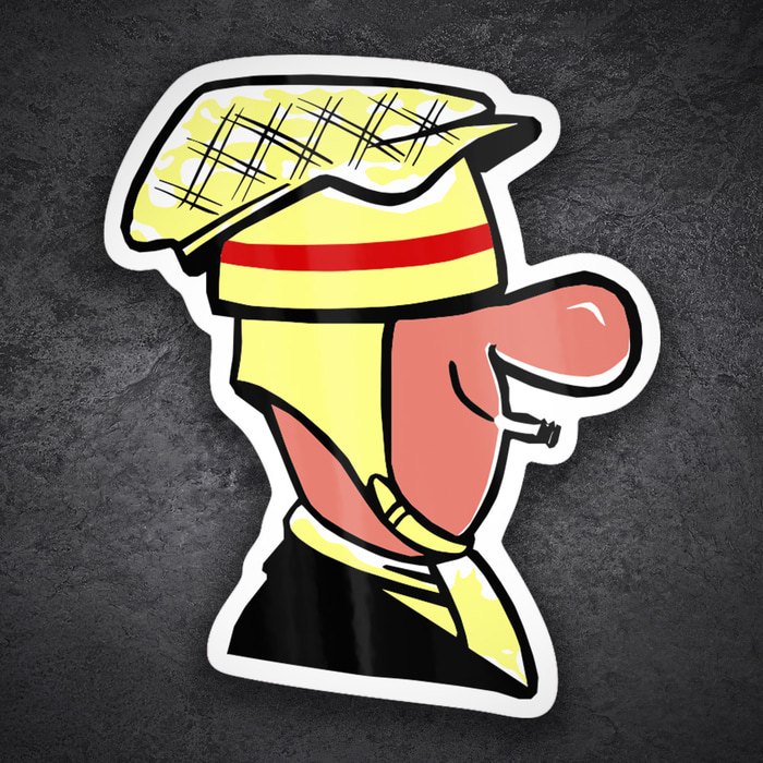 Car & Motorbike Stickers: Classic Scooterist