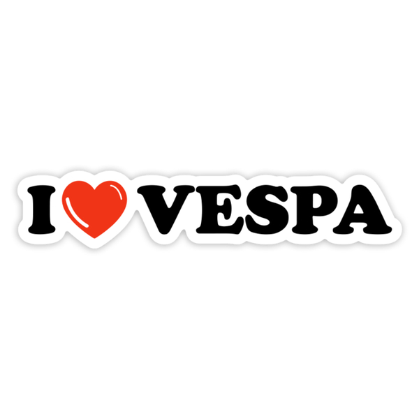 Car & Motorbike Stickers: I Love Vespa