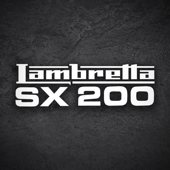Car & Motorbike Stickers: Lambretta SX 200