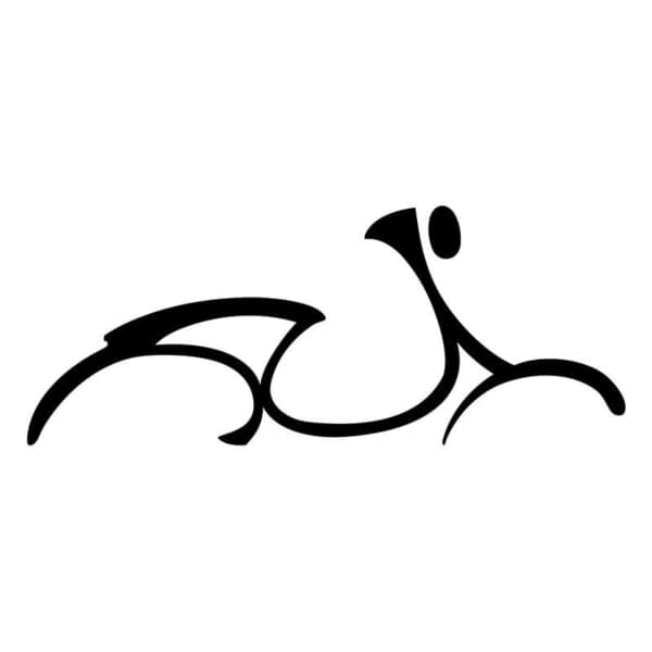 Car & Motorbike Stickers: Artistic Scooter Silhouette